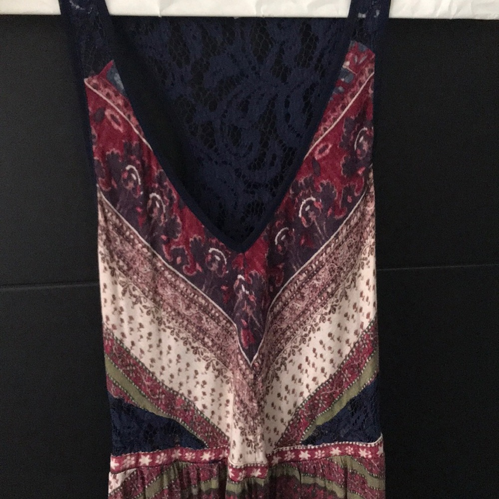 Patterned asymmetrical dress